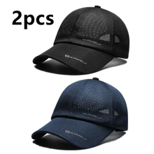1 Stück Herren Baseballkappe aus atmungsaktivem Mesh, einstellbarer Outdoor-Sonnenhut für Frühling/Herbst, geeignet für Reisen, Strand, Party