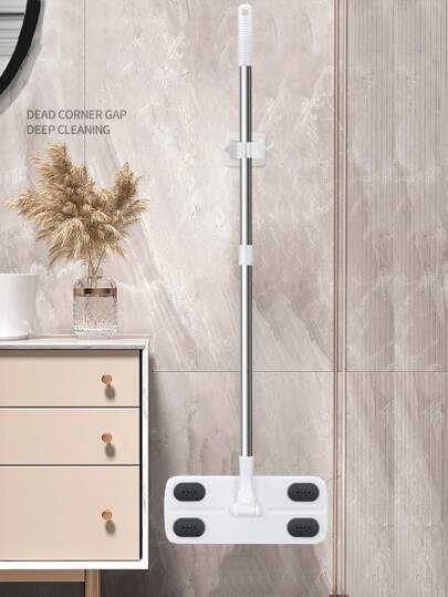 1pc Slouchy Mop, Static Dust Removing Flat Mop, Hands-Free Replacement Cloth