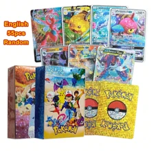 pokemon 55 carte Pokémon (serie V, Vmax, GX rare), carte anime da collezionare, regali per fan, adatte per occasioni di festa, fornitura per feste, gioco di carte Pokémon
