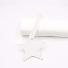 Personalized PU Leather Five-Pointed Star Bag Charms, Initial Five-Pointed Star PU Leather Suitcase Pendants, Bag Ornaments, Car Pendants, Decorative Bag Charms, Keychains, Suitable Gifts For Girlfriends, Bridesmaid Gifts, Wedding Accessories, Birthday Gifts, Classmate Gifts, Mother's Day Gifts, Couple Charms.