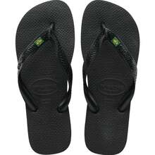 Havaianas Flag Flip Flops Brazil Sandal Men Women - 黑色 - 查看 2