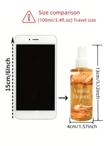 3.4fl.Oz Women's Fragrance Spray Cream/Vanilla/Caramel Scent, Light And Long-Lasting, Women's Body/Hair Fragrance Spray, Alcohol-Free, Ideal For Daily/Vacation/Parties, Birthday/Valentine's Day Gifts For Women