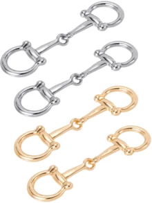 Elegante Seidenschal Schnalle, Damen Metall Schal Clip, minimalistischer Schal Ring, Seidenschal Nadel, vielseitiges Schal Accessoire, modisches Geschenk - Gold und Silber - Übersicht 1