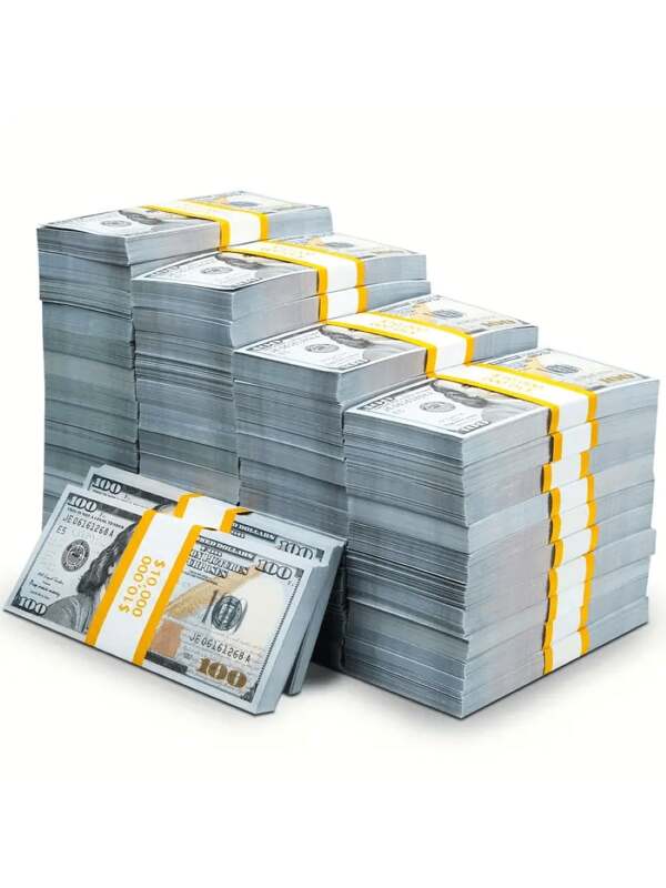 100/500 Billetes de juguete son adecuados para Navidad, Ramadán y otros festivales para animar el ambiente o la decoración