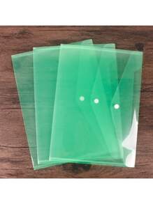 A4 Transparent Buckle File Bag With Label Classification, Plastic, Student Exam Customization, Logo, Paper Storage File Bag,Back To School,School Supplies