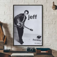 1pc Jeff Buckley Singer Poster, High Definition Art Sticker For Wall, Waterproof For Home, Living Room, Bedroom, Bar, Aesthetic Decor, Frameless