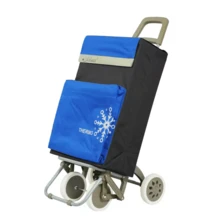MULTI Shopping Cart Foldable Lightweight Thermal Bag 105x30x39cm 4 Resistant Wheels 40 Liters - 寶藍色 - 查看 1