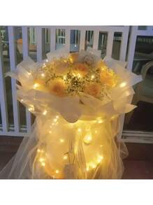 1串10/20/30/50/100颗LED灯珠，长度可选1米/2米/3米/5米/10米，电池盒供电，适用于日常装饰、花卉装饰、婚礼、节日、派对场景、圣诞装饰、家居圣诞礼物、圣诞装饰品