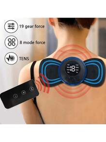 Physischer drahtloser TENS EMS Massagegerät, elektrischer smarter Fitness Körper Silikon Nacken Rücken Ganzkörper Massage Patch Muskel Stimulator - Muttertagsgeschenke, Valentinstaggeschenke für den Freund, Valentinstag Geschenke, rosa süß St. Patrick's Day 120mAh