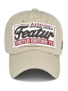 1 pieza Gorra de béisbol unisex de unicolor casual con letra bordada, gorra ajustable de poliéster con cierre a presión, versátil y de moda para actividades al aire libre y uso diario - Negro - Ver 7