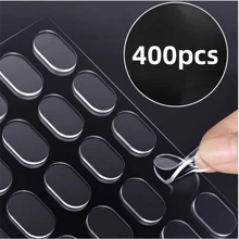 400 pièces de patch acrylique, adhésif double face transparent, anti-salissure, adhésif de fixation transparent pour graphiques et artisanat, fournitures scolaires, rentrée scolaire