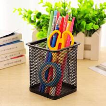 1 Multifunctional Metal Mesh Pen Holder, Pen Case, Creative Design, Pen Jar, Metal Texture, Sturdy And Durable, Classroom Storage, Desktop Decoration, Stationery, Office, Desk Accessories, School Supplies, Back To School.