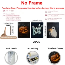 3 件套、万圣节画廊墙、万圣节印刷品、复古万圣节印刷品、鬼魂画、黑暗学院装饰、万圣节墙面艺术印刷品、带画框的墙面艺术、墙面艺术、海报、帆布材料（可选画框）、万圣节礼物、特殊礼物、家居装饰、厨房装饰、客厅装饰、卧室装饰、办公室装饰、不给糖就捣蛋