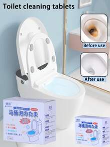 2 Box Of 24 Toilet Effervescent Tablets - Deodorizing And Descaling Toilet Cleaner, Pink And Blue Toilet Cleaning Tablets, Toilet Cleaning Liquid, Efficient In Removing Odors And Dirt, Preventing Yellowing, Suitable For Home Bathrooms, Toilets, Kitchens.