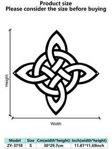 Vintage Celtic Witch Knot Metal Wall Art - Iron Decor For Kitchen, Coffee Area, Living Room & Office, Rustic Wall Decor|Decorative Metal Art| Metal Artwork, Metal Wall Art Decor, For Halloween