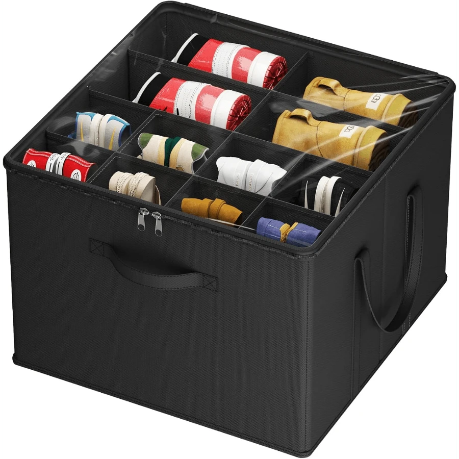 Local Delivery-
 Shoe Storage Organizer For Closet, Fits 12-16 Pairs, Large Shoe Box Storage Containers With Clear Cover And Reinforced Handles, Foldable Storage Bins Fits For Boots Heels Sneakers, 2 Pack Gray