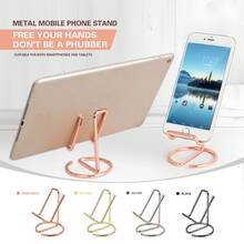 1 pieza Soporte lineal de metal para teléfono móvil, soporte de escritorio simple para lectura y exhibición, soporte para tarjetas de visita