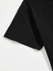 2025 Men Summer Casual Skull Print Crew Neck Short Sleeve T-Shirt