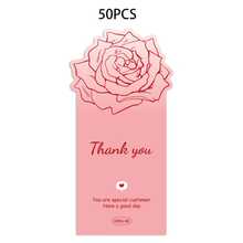 50pcs Thank You Stickers, Suitable For Small Business Gift Box Packaging, Decoration, Seal Labels - Pink - View 7