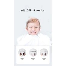 Kemei KM-1319 理发器，迷你无绳理发器，持久剪发套装，USB-C 充电式理发胡须修剪器，男女儿童适用，便携式美容套装