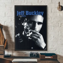 1pc Jeff Buckley Singer Poster, High Definition Art Sticker For Wall, Waterproof For Home, Living Room, Bedroom, Bar, Aesthetic Decor, Frameless