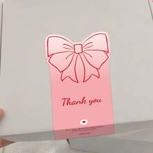 50pcs Thank You Stickers, Suitable For Small Business Gift Box Packaging, Decoration, Seal Labels - Pink - View 6