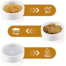 1pc Solid Color Ceramic Small Pet Feeding Bowl, Durable Water Bowl, Escape-Proof Design, Easy To Clean, Suitable For Lizards, Frogs, Hamsters, Birds, Rabbits And Other Small Pets