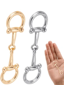 Elegante Seidenschal Schnalle, Damen Metall Schal Clip, minimalistischer Schal Ring, Seidenschal Nadel, vielseitiges Schal Accessoire, modisches Geschenk - Gold und Silber - Übersicht 2