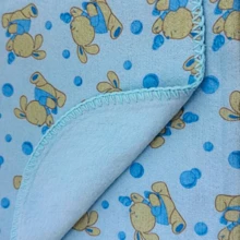 Anti-Allergic Baby Blanket Super Soft Flannel 100% Cotton Large - 70x90cm Girl Boy Minasrey Blanket Printed With Crochet Around - 男性 - 查看 6