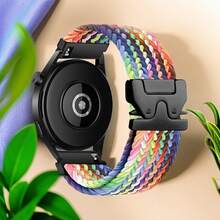 1条18mm/20mm/22mm快拆式降落伞表带，兼容三星Galaxy Watch 7/6/5/4、佳明Venu/Venu 2/Venu 3S，男女通用；通用18/20/22mm弹性编织替换表带，兼容佳明Forerunner 158/245/645/255/265/255S/265S、Amazfit BIP6/BIP5/GTR4/GTS4/GTS3/Bip3、Watch GT5/GT4/GT3/GT2/GT、红米Watch 5 Active/Lite智能手表配件 - 22mm - 查看 23