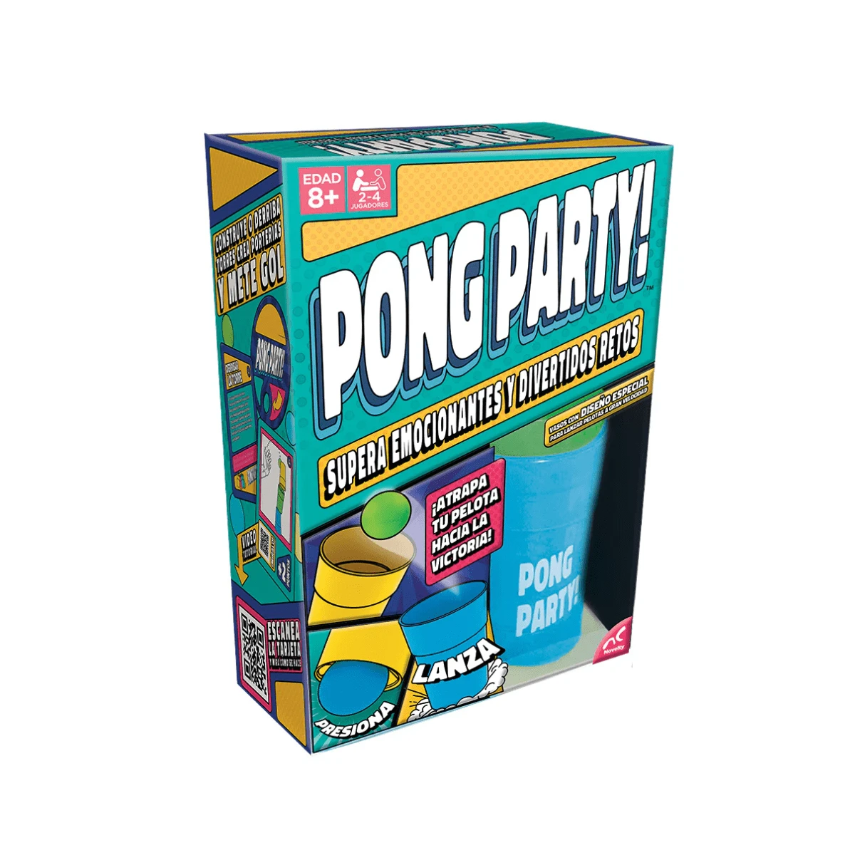 Novelty PONG PARTY BOARD GAMES, CARDBOARD BOX - Multicolor - View 1