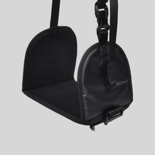 Hamaca de oficina con almohadilla reposapiés para viajar, avión, tren de alta velocidad, coche, persona encorvada, reposapiés portátil, soporte para los pies, artículos esenciales para viajar, accesorios de viaje, vacaciones, verano, vacaciones, vuelta al cole, almohada de viaje, bolsa para el cuello para la escuela, accesorios escolares, cosas de la escuela
