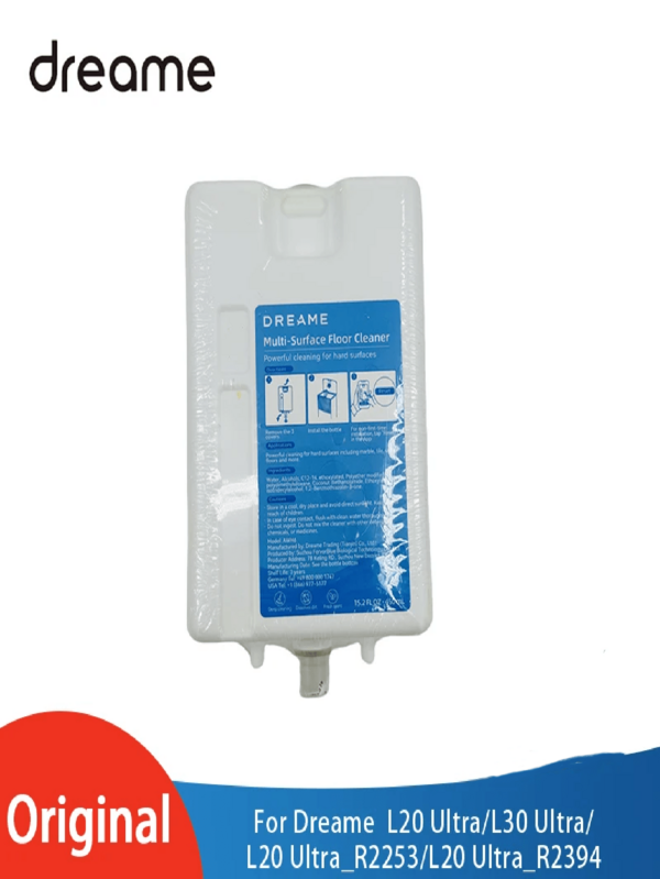  450ml Dedicated Floor Cleaning Solution For Dreame L20Ultra/L30Ultra/L20Ultra_R2253/L20Ultra_R2394 L10 Prime X10 X10plus X20 X20plus Vacuum Robots, Robotic Vacuum Cleaner Accessories