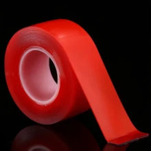 1pc Super Strong Double Sided Adhesive Tape, Washable Reusable Waterproof Transparent Double Tape, Suit For Kitchen Bathroom Supplies