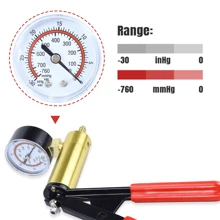 Outil de réparation et de remplacement de l'huile de frein de voiture, dispositif de test de pompe à vide à main, kit d'outils d'échappement d'embrayage hydraulique de voiture avec adaptateur et boîte à outils (rouge)
