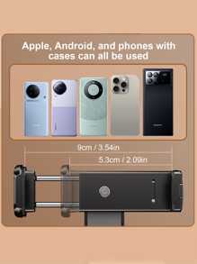 Excelente soporte plegable y retráctil para teléfono portátil, con múltiples ángulos y rotación, Mini y ligero, Accesorio de soporte para teléfono móvil adecuado para viajes y hogar, compatible con iPhone y Android, regalo ideal para cumpleaños, familia y amigos
