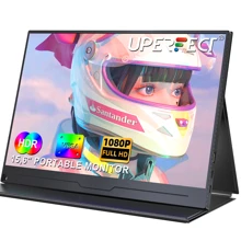 Uperfect Unify B5 - Upgrade 15.6" VESA Portable Monitor 1080P Display 15.6 Inch VESA Portable Monitor! 15.6 inch all-in-one design portable monitor can reduce the burden of the backpack, brings convenience to users. For a PC/Laptop which supports Thunderbolts 3 and a mobile phone which supports USB 3.1, you can connect it with the included Type-C to Type-C cable to provide video, audio, and power to the monitor. In addition, if you use the included USB adapter and power cable to power the monitor, it can also power your computer or smartphone at the same time. The portable display is also equipped with an OTG port (micro USB) for connecting the mouse or keyboard.