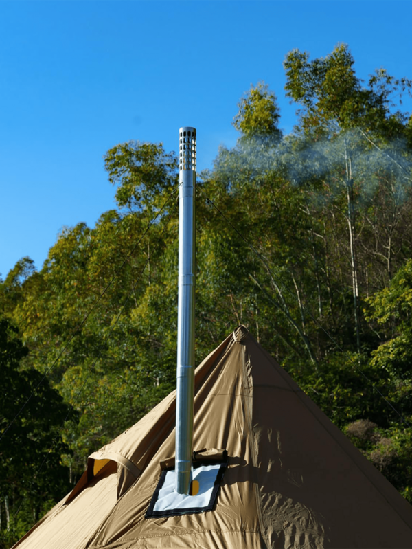 1 Stück 6cm Funkenableiter Schornsteinkappe aus rostfreiem Stahl für Camping Ofen Abzug