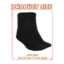 Local Delivery- 6 Pairs Women Toe Socks Winter Fuzzy Toe Separator Socks Fluffy Five Toe Socks Warm Toe Socks For Women Men - 6 cặp - Xem 6