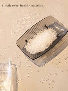 2pcs Transparent And Simple Soap Boxes, Thick And Durable Storage Rack, Suitable For Home Bathroom Soap Boxes, Dormitory Countertop Soap Racks Without Holes, And Bathroom Washbasin Soap Boxes