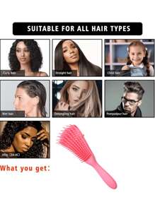 5pcs/Set Unisex Fashionable Mini High Pressure Continuous Spray Bottle, Fine Mist Hydrating Spray Bottle, Travel Cosmetic Sprayer, 8-Claw Massage Brush, Multi-Function Curling Hair Brush, Hair Styling, Hair Stuff, Comb Hair ,Hair Accessories, Hair Styling Kit, Hair Tool Kit, Hairstyling Set