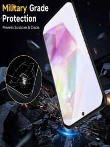 2pcs Tempered Glass Screen Protector & 1pc Clear Phone Case Compatible With IPhone/Compatible With Samsung Galaxy/Mi/Redmi/Honor. High Definition Glossy Surface, Explosion-Proof, Automatic Adsorption, High Hardness, Full Coverage, Skin-Friendly