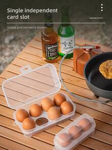 3/4/8 Grids Shockproof Egg Storage Box Portable Camping Picnic Storage Box Shockproof Waterproof Perfect For Camping Picnic And Travel Storage Easter Egg Storage Trays - Multicolor - View 3