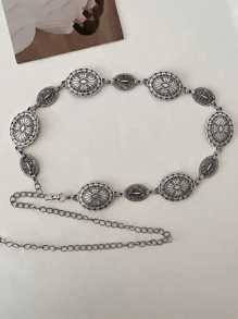 1 Stück Vintage Bohemien Metall Kette Taillengürtel, modische Taillenkette, Dekoration geeignet für Frauen, Strand, Party, Treffen, sexy Optik, Geschenk für Freunde