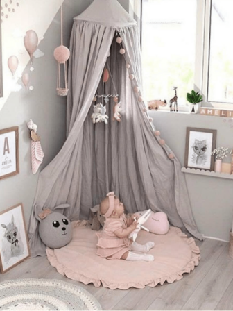 1pc New Kids Game Rug, Ruffle Edge Solid Color Play Mat, Air Conditioner Blanket, Children's Room Decor Rug