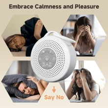 STAVOZE White Noise Machine, Sleep Sound Machine With 21 Natural Soothing Sounds And Memory Function 30 Levels Of Volume Sleep Timer Sound Therapy For Home Office Travel, Portable Sound Machine For Nurse Gifts
