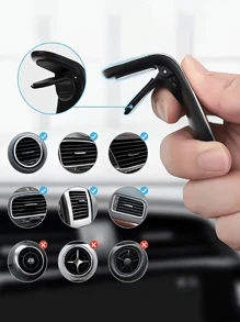 Supporto magnetico per telefono da auto a forma di L per la presa d'aria, supporto universale per cellulare con forte adesione magnetica, supporto magnetico in metallo per telefono da auto compatibile con , smartphone Android, regalo per compleanni, famiglia, amici