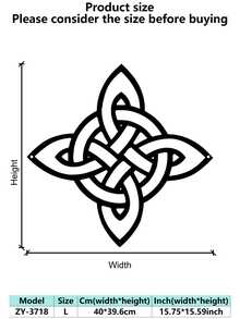 Vintage Celtic Witch Knot Metal Wall Art - Iron Decor For Kitchen, Coffee Area, Living Room & Office, Rustic Wall Decor|Decorative Metal Art| Metal Artwork, Metal Wall Art Decor, For Halloween