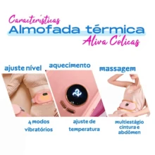 Thermal Massage Belt For Menstrual Cramps – Fast And Comfortable Relief For Your Tough Days - 粉色 - 查看 4