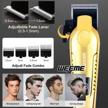 WEEME WEEME 3pcs/2pcs/1pc Men's Hair Trimmer Kit – T-Blade Liner, Beard Groomer & Clipper – Sharp, Cordless, USB Rechargeable, Multi-Machine Set For Home Or Travel – Perfect Gift For Men On Father's Day, Christmas, Or Daily Grooming Use